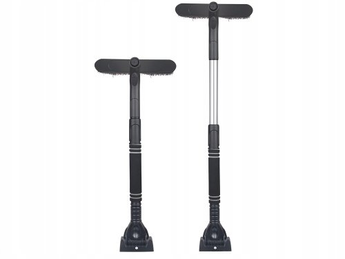 Verk 10116 Škrabka na led se smetáčkem teleskopická 2 v 1 černá