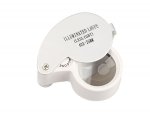 Verk 09002 Skladacia mineralogická lupa LED - zväčšenie 40x
