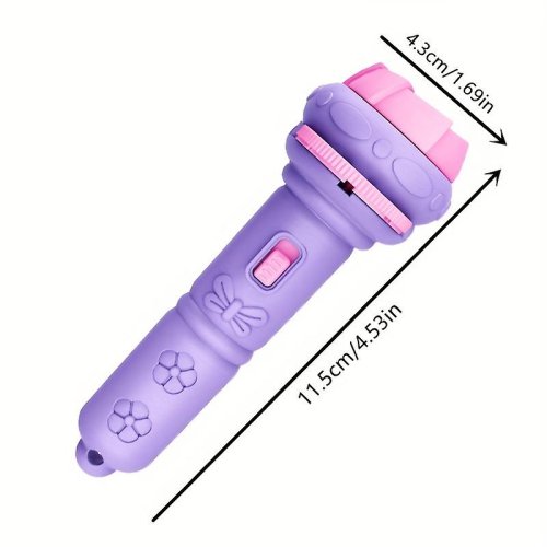 AFF 4055 Dětský Světelný projektor 2v1 8 motivů, fialová