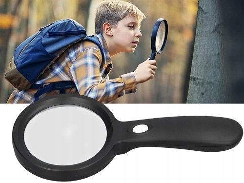 Verk 09199 Čitateľská lupa 12 LED, zväčšenie 10x