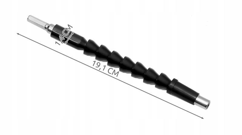 ISO 7610  Flexibilní prodlužovací nástavec pro uchycení bitů 20 cm
