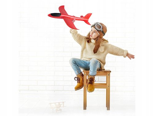 Verk 18219 Pěnové Házecí Letadlo 37 cm červené