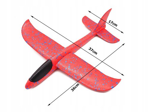 Verk 18219 Pěnové Házecí Letadlo 37 cm červené