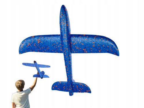 Verk 18219 Penové Hádzacie Lietadlo 37 cm modrá