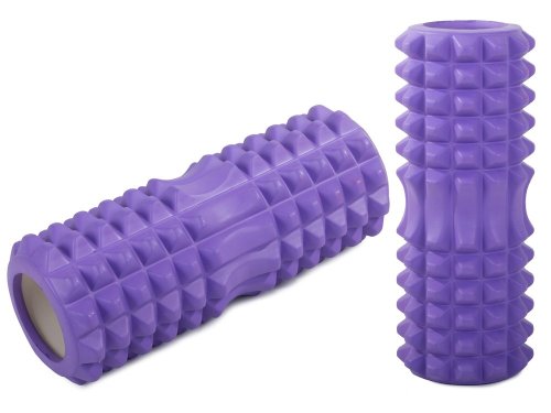 Verk 14286 Jóga penový valec s masážnymi výstupkami čierna