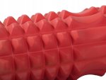 Verk 14286 Jóga pěnový válec s masážními výstupky červená