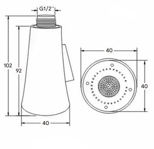 APT DA135A Spořič vody - Ekoperlátor stříbrný