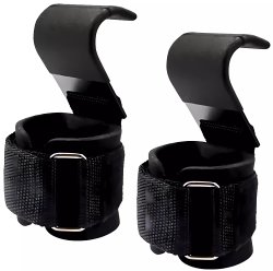 APT FT47 Fitness háky na mrtvé tahy černé 2 ks