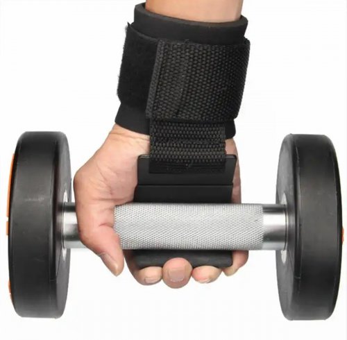 APT FT47 Fitness háky na mrtvé tahy černé 2 ks