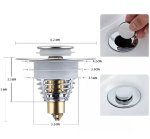 APT AG868 Univerzálna zátka do drezu 62 mm