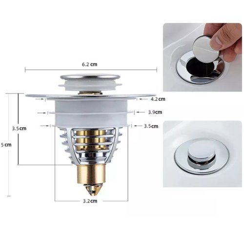 APT AG868 Univerzálna zátka do drezu 62 mm