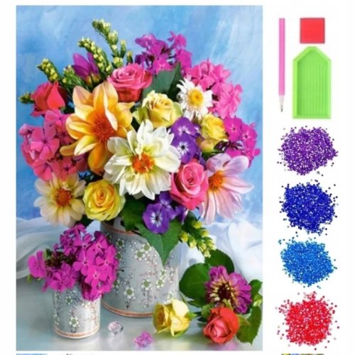 Pronett XJ5147 Diamantové maľovanie - Kvety