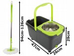 Verk 27078 Rotačný mop 360 + vedro šedé