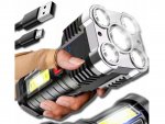 Verk 08378 Taktické LED svietidlo XML-T6 COB, 5 LED