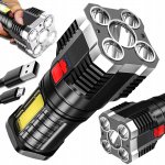 Verk 08378 Taktické LED svietidlo XML-T6 COB, 5 LED