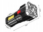 Verk 08378 Taktické LED svietidlo XML-T6 COB, 5 LED