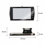 Verk 10094 Parkovacia kamera do auta FULL HD, LCD 3,9" čierna
