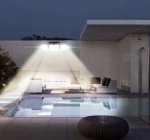 Verk 12324 Solárne 171 COB LED osvetlenie s PIR čidlom pohybu