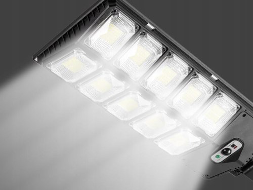 Verk 12325 Pouličné osvetlenie solárne 420 LED COB, IP67, čierne