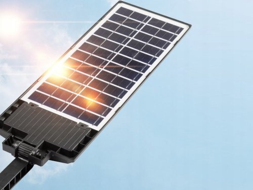 Verk 12325 Pouličné osvetlenie solárne 420 LED COB, IP67, čierne