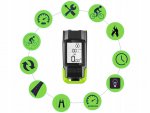 Verk 14480 Voděodolné LED světlo na kolo USB, el.zvonek, tachometr zelené