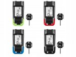 Verk 14480 Voděodolné LED světlo na kolo USB, el.zvonek, tachometr zelené