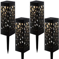 Verk 27103 Záhradné solárne lampy so snímačom súmraku 4 ks