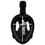 Trizand 23462 Celotvárová šnorchlovacia maska L/XL čierna