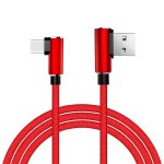 Verk 06308 USB Kabel -C, zahnuté konektory 1m modrý