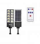 LedLight Pouličné osvetlenie solárne 300 LED COB, IP65, 1000W čierne