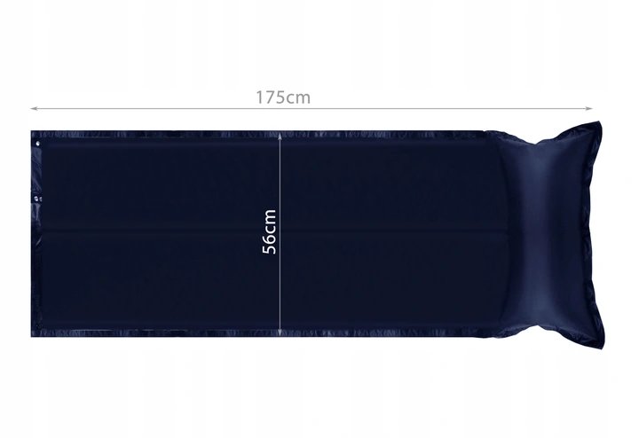 ISO 1953 Samonafukovací matrac 200 x 65 x 3 cm modrá