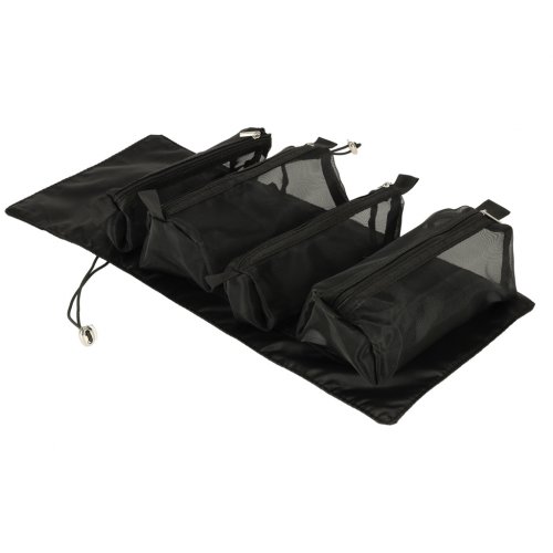 KIK KX4107 Skládací kosmetická taška 4v1 černá