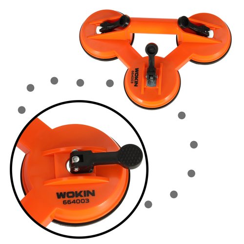 Wokin Madlo na prenášanie skla 3 x115 mm