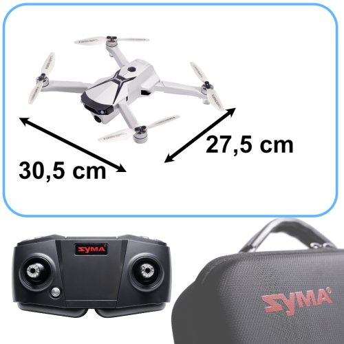 Syma Dron Z6PRO GPS 4K 5G Wifi FPV 2,4 GHz biely