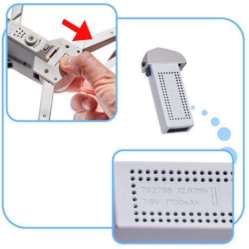 Syma Dron Z6PRO GPS 4K 5G Wifi FPV 2,4 GHz biely