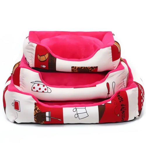 Nuxie XT1571 Sada pelechov pre psa/mačku XL/XXL modrá s listami