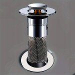 Pronett XJ5129 Univerzální zátka do dřezu stříbrná