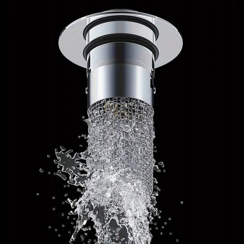 Pronett XJ5129 Univerzální zátka do dřezu stříbrná