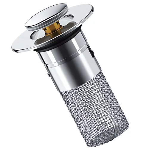 Pronett XJ5129 Univerzální zátka do dřezu stříbrná