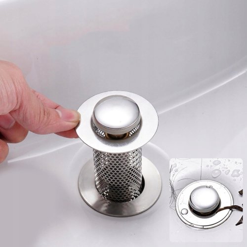 Pronett XJ5129 Univerzální zátka do dřezu stříbrná