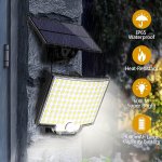 Pronett XJ5100 Solární venkovní 106 LED COB osvětlení, IP65, pohybový senzor