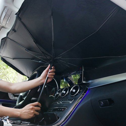 Pronett XJ5106 Sluneční clona do auta deštník 126 x 75 cm