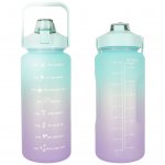 KIK KX4667 Láhev na vodu s denním pitným režimem 2000 ml modrofialová