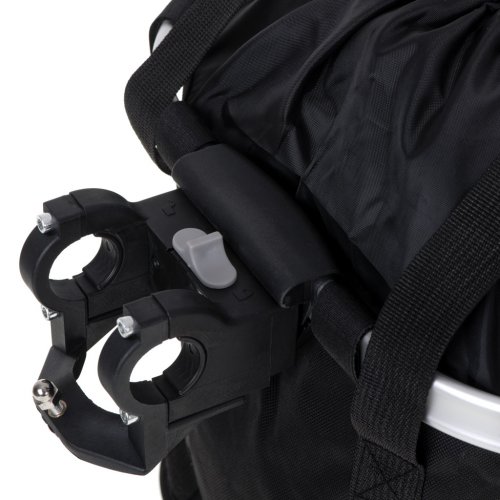 KIK KX5088 Skladací košík na bicykel čierny