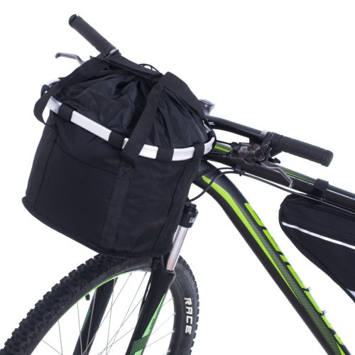 KIK KX5088 Skladací košík na bicykel čierny