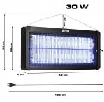 KIK KX4420 Elektrický lapač hmyzu UV, 30 W