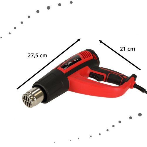 Kafuwell Elektrická horkovzdušná pistole 1850W