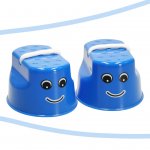 KIK KX7532 Detské chodúle plast 10 x 5,5 x 6cm 2 ks modré