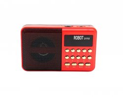 Pronett XJ5097 Mini vreckové rádio USB červené