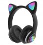 APT ZS7F Bezdrôtové slúchadlá Cat s labkou Bluetooth 5.0 čierna